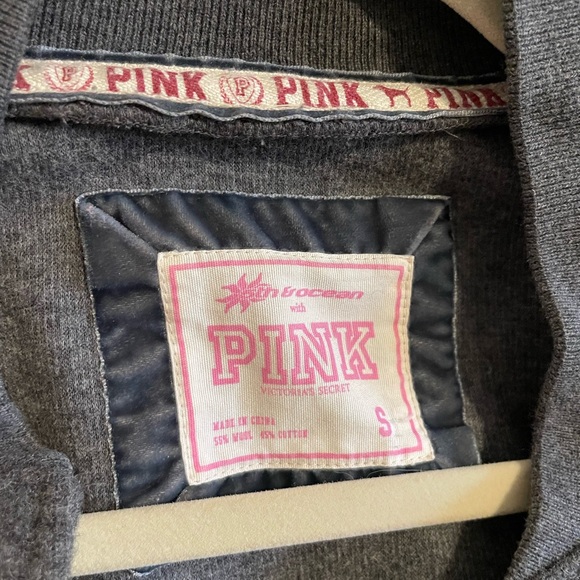 RARE Victoria’s Secret PINK University of Illinois Bomber Jacket Small - Picture 4 of 7